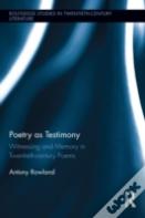 Poetry As Testimony