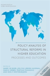 Policy Analysis Of Structural Reforms In Higher Education