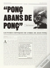 Capa do artigo Ponç Abans De Ponç