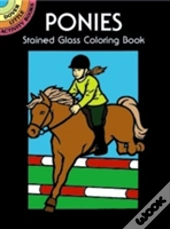 Ponies Stained Glass Colouring Book