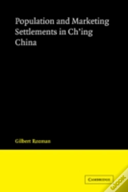 Capa do artigo Population And Marketing Settlements In Ch'Ing China