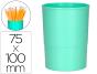 Porta lapis q-connect plastico diametro 75 mm altura 100 mm menta - Preview