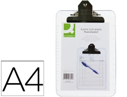 Capa do artigo Porta Notas Q-Connect Plástico Din A4 Transparente Extra Duro