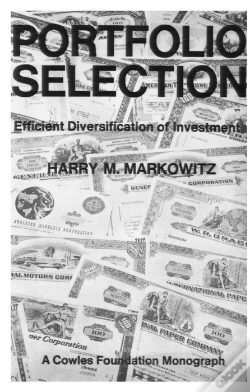 Capa do artigo Portfolio Selection