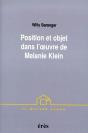 Positions Et Objets Dans L'Oeuvre De Melanie Klein - Preview