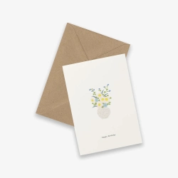 Capa do artigo Postal Kartotek Flowers "Happy Birthday" Gc-0084