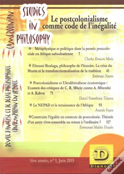 Capa do artigo Postcolonialisme Comme Code De L'Inégalité