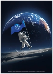 Capa do artigo Humankind Astronaut Poster (Glows in the Dark)