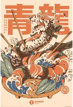 Capa do artigo Poster - Ilustrata (Dragon Sushi)