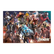 Capa do artigo Poster Marvel Avengers Endgame Line Up