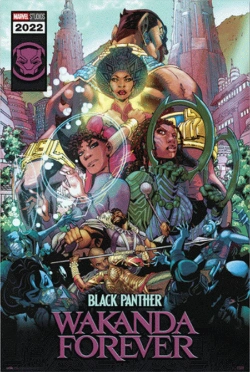 Capa do artigo Marvel Black Panther Wakanda Forever Comic Poster