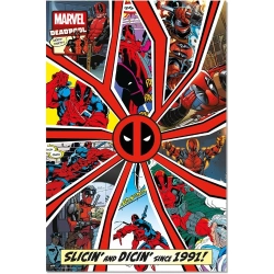 Capa do artigo Poster Marvel Deadpool Comic Cover 30 Years