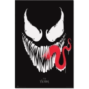 Capa do artigo Poster Marvel Venom Black Face