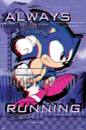 Poster Sonic Always Running