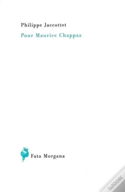 Capa do artigo Pour Maurice Chappaz