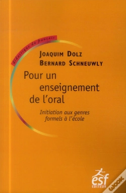 Capa do artigo Pour Un Senseignement De L'Oral