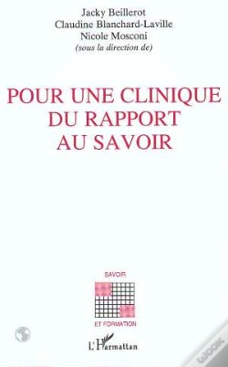 Capa do artigo Pour Une Clinique Du Rapport Au Savoir