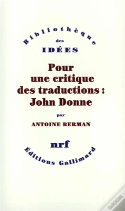 Capa do artigo Pour Une Critique Des Traductions : John Donne