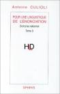 Pour Une Linguistique De L'Énonciation ; Opération Et Représentations T.3 - Preview