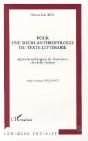 Pour Une Socio-Anthropologie Du Texte Litteraire - Preview