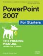 Powerpoint 2007 For Starters: The Missing Manual - Preview