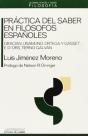 Practica Del Saber En Filosofos Españoles - Preview
