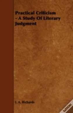 Capa do artigo Practical Criticism - A Study Of Literar