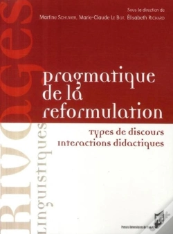 Capa do artigo Pragmatique De La Reformulation
