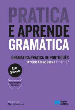 Capa do artigo Pratica e Aprende Gramática - Gramática Prática de Português - 3.º ciclo