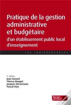 Capa do artigo Pratique De La Gestion Administrative Et Financière D'Un Établissement Public Local D'Enseignement