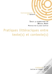 Capa do artigo Pratiques Littéraciques Entre Texte(S) Et Contexte(S)