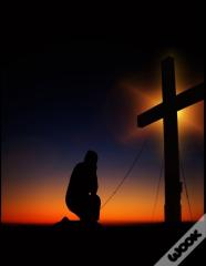 Prayer At The Cross Christian Inspirational Notebook