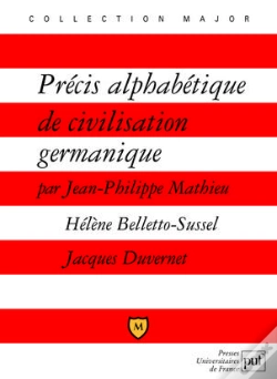 Capa do artigo Precis Alphabétique De Civilisation Germanique