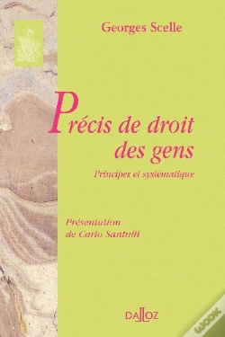 Capa do artigo Précis De Droit Des Gens ; Principes Et Systématique