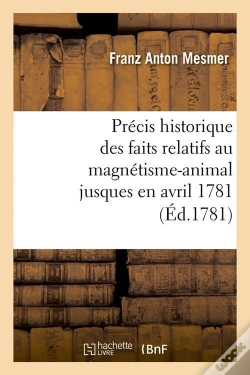 Capa do artigo Precis Hist Magnetisme Animal Edition 1781