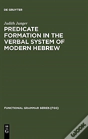 Capa do artigo Predicate Formation In The Verbal System Of Modern Hebrew