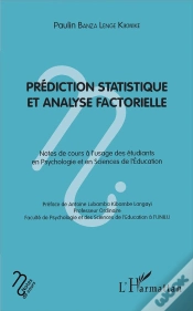 Capa do artigo Prédiction Statistque Et Analyse Factorielle ; Notes De Cours À L