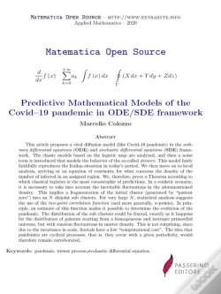 Capa do artigo Predictive Mathematical Models Of The Covid19 Pandemic In Ode/Sde Framework