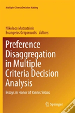 Capa do artigo Preference Disaggregation In Multiple Criteria Decision Analysis