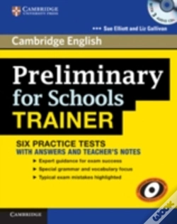 Capa do artigo Preliminary For Schools Trainer Six Practice Tests With Answers, Teacher'S Notes And Audio Cds (3)