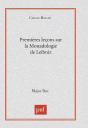 Premières Leçons Sur La Monadologie, De Leibniz - Preview