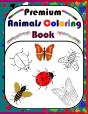 Premium Animals Coloring Book - Preview