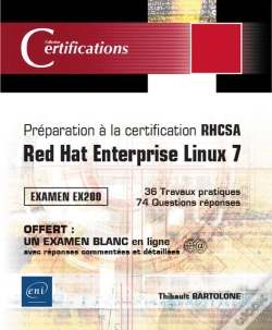 Capa do artigo Préparation À La Certification Rhcsa ; Red Hat Enterprise Linux 7 ; Examen Ex200