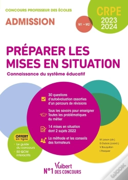 Capa do artigo Preparer Les Mises En Situation Professionnelle - Connaissance Du Systeme Educatif - Crpe 2023-2024