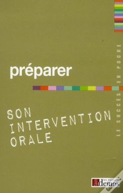 Capa do artigo Preparer Son Intervention Orale