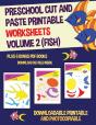 Preschool Cut And Paste Printable Worksheets - Volume 2 (Fish) - Preview