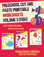 Preschool Cut And Paste Printable Worksheets - Volume 3 (Fish) - Preview
