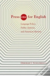 Capa do artigo Press "One" For English