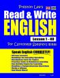Preston Lee'S Read & Write English Lesson 1 - 40 For Cantonese Speakers (British Version) - Preview