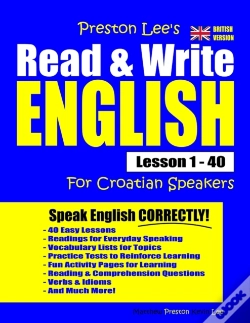Capa do artigo Preston Lee'S Read & Write English Lesson 1 - 40 For Croatian Speakers (British Version)